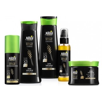 Set Natural Formula Keratin Intense: Sampon, Balsam, Masca...