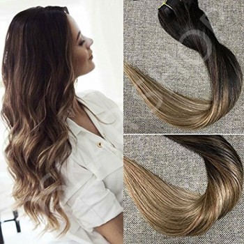 Clip On Deluxe Drept Black Collection Ombre #1b #8