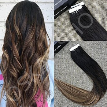 Tape IN Black Collection Ombre #1B #7