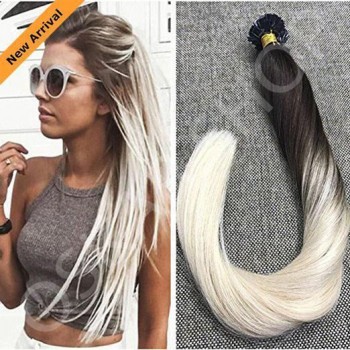 Extensii cheratina Diamond Ombre #1b #100