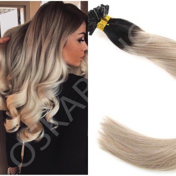 Extensii Cheratina SAHARA Cret Ombre #1b Light Grey