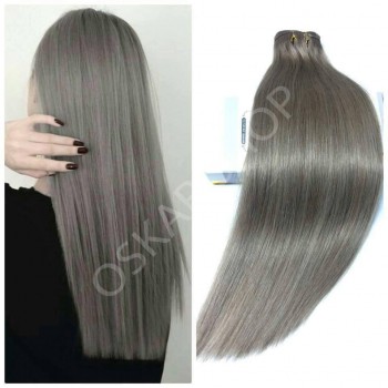 Extensii Clip-On Diamond Metallic Grey