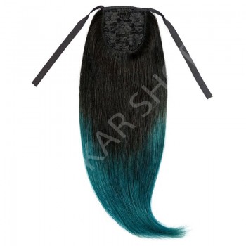 Coada de Par Diamond Ombre #1b Turquiose