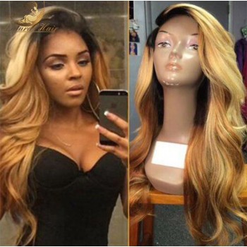 Peruca honey Ombre 55 cm lungime