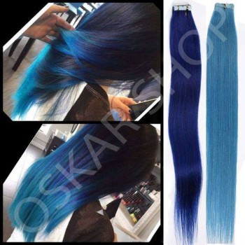 Extensii Tape In Deluxe Albastru